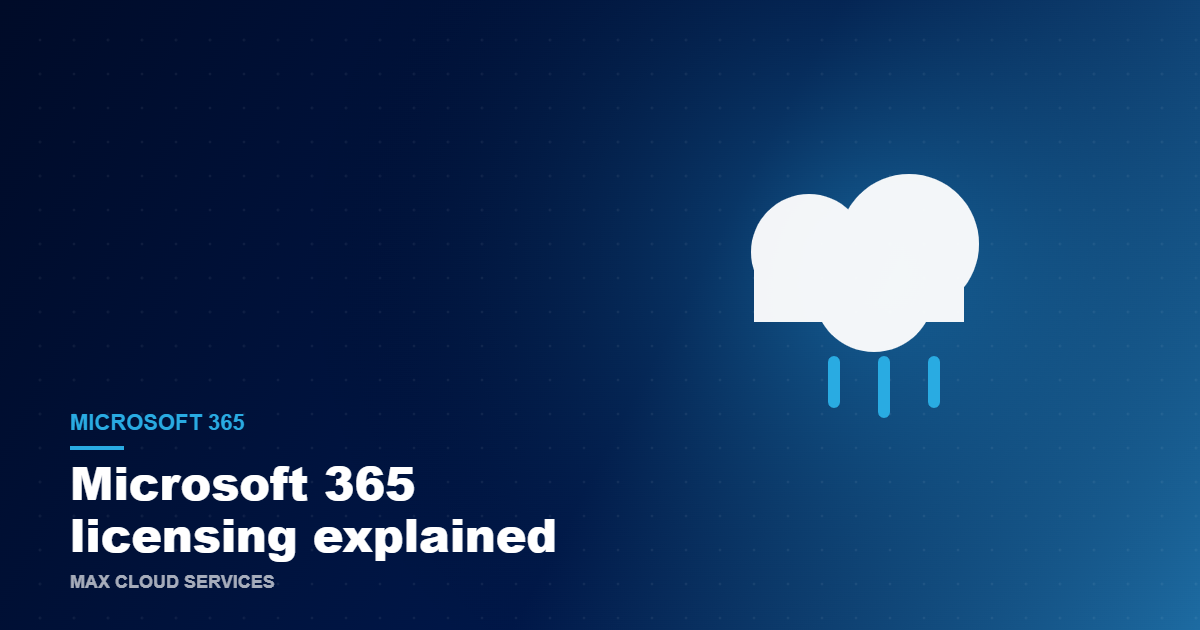 Microsoft 365 licensing explained